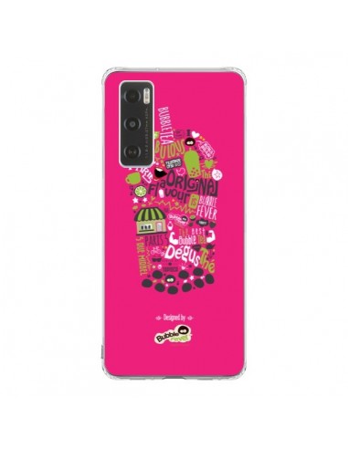 Coque Vivo Y70 Bubble Fever Original Flavour Rose - Bubble Fever