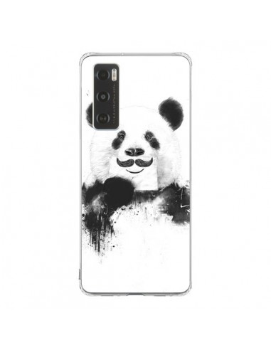 Coque Vivo Y70 Funny Panda Moustache Movember - Balazs Solti