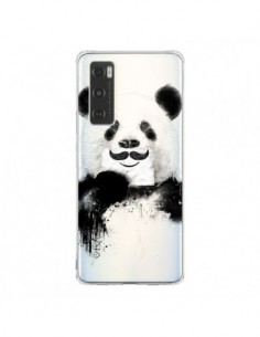 Coque Vivo Y70 Funny Panda Moustache Transparente -...