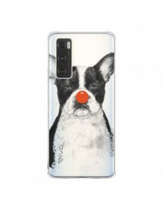Coque Vivo Y70 Clown Bulldog Dog Chien Transparente -...