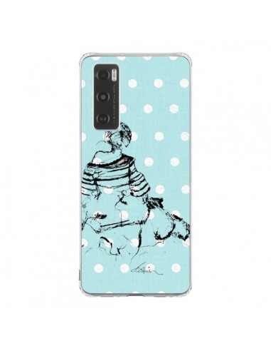 Coque Vivo Y70 Croquis Pois Femme Fashion Mode - Cécile