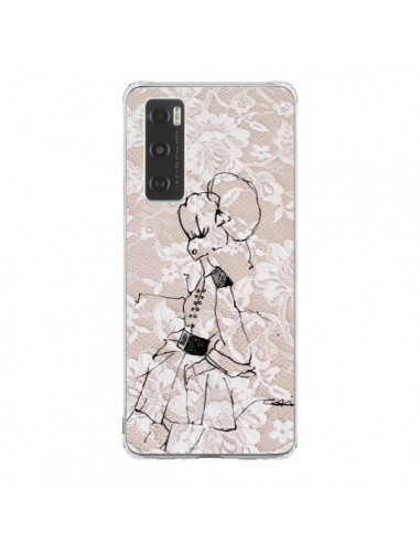 Coque Vivo Y70 Croquis Dentelle Femme Fashion Mode - Cécile