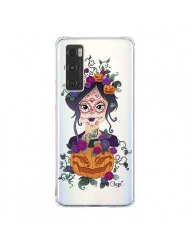 Coque Vivo Y70 Femme Closed Eyes Santa Muerte Transparente - Chapo