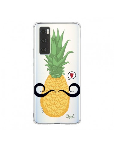 Coque Vivo Y70 Ananas Moustache Transparente - Chapo