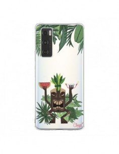 Coque Vivo Y70 Tiki Thailande Jungle Bois Transparente -...