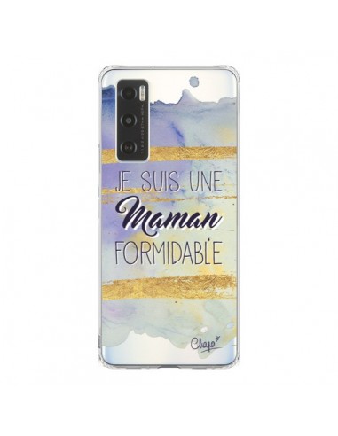 Coque Vivo Y70 Je suis une Maman Formidable Violet Transparente - Chapo