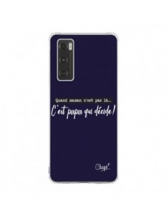 Coque Vivo Y70 C'est Papa qui Décide Bleu Marine - Chapo
