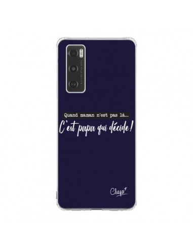 Coque Vivo Y70 C'est Papa qui Décide Bleu Marine - Chapo