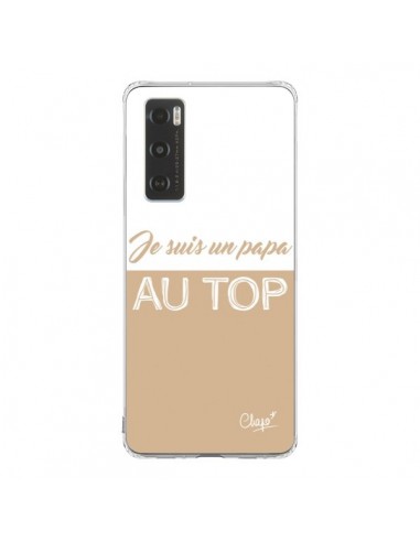 Coque Vivo Y70 Je suis un Papa au Top Beige - Chapo