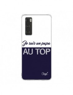 Coque Vivo Y70 Je suis un Papa au Top Bleu Marine - Chapo