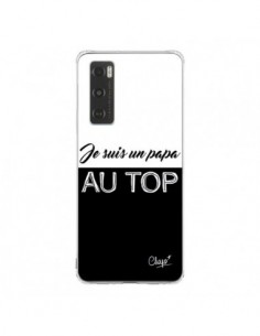 Coque Vivo Y70 Je suis un Papa au Top Noir - Chapo