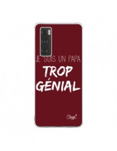 Coque Vivo Y70 Je suis un Papa trop Génial Rouge Bordeaux...
