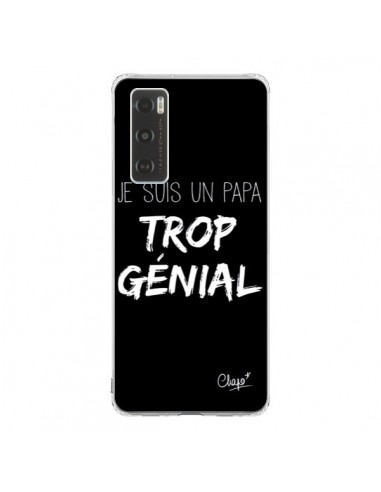 Coque Vivo Y70 Je suis un Papa trop Génial Noir - Chapo