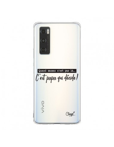 Coque Vivo Y70 C'est Papa qui Décide Transparente - Chapo