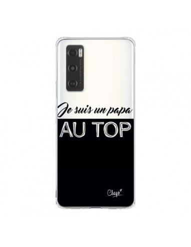 Coque Vivo Y70 Je suis un Papa au Top Transparente - Chapo