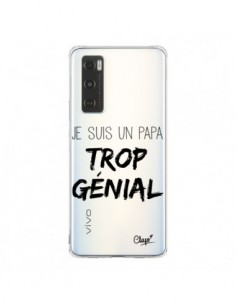 Coque Vivo Y70 Je suis un Papa trop Génial Transparente -...