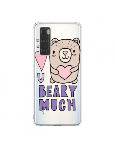 Coque Vivo Y70 I Love You Beary Much Nounours Transparente - Claudia Ramos