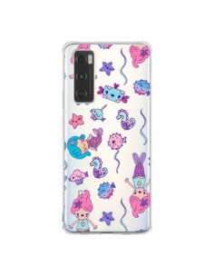 Coque Vivo Y70 Mermaid Petite Sirene Ocean Transparente -...