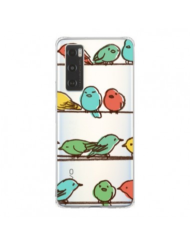 Coque Vivo Y70 Oiseaux Birds Transparente -...