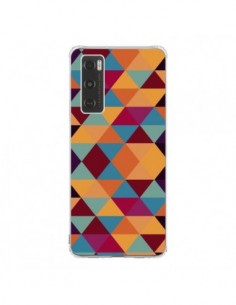 Coque Vivo Y70 Azteque Triangle Orange - Eleaxart
