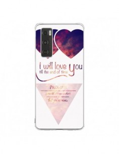 Coque Vivo Y70 I will love you until the end Coeurs -...