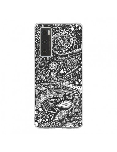 Coque Vivo Y70 Azteque Noir et Blanc - Eleaxart