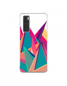 Coque Vivo Y70 Triangles Intensive Pic Azteque - Eleaxart