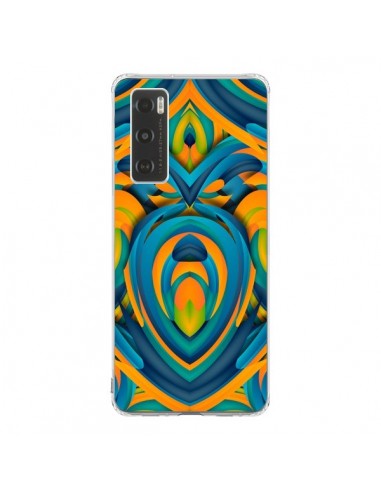 Coque Vivo Y70 Cross Heart Azteque Coeur - Eleaxart