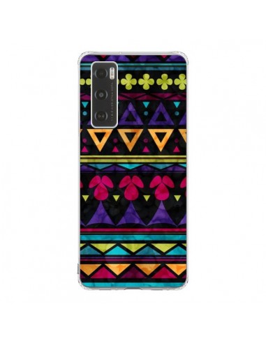 Coque Vivo Y70 Triangles Pattern Azteque - Eleaxart