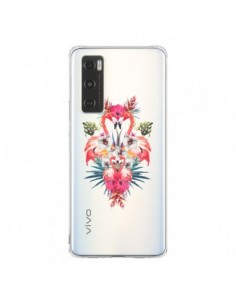 Coque Vivo Y70 Tropicales Flamingos Tropical Flamant Rose...