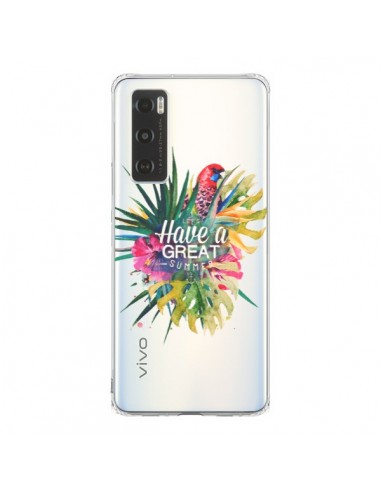 Coque Vivo Y70 Have a great summer Ete Perroquet Parrot - Eleaxart