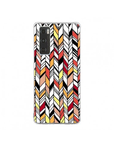 Coque Vivo Y70 Graphic Azteque Rouge Orange -  Léa Clément