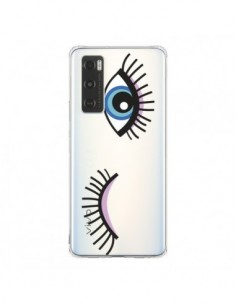 Coque Vivo Y70 Eyes Oeil Yeux Bleus Transparente -  Léa...