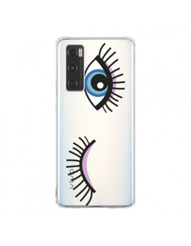 Coque Vivo Y70 Eyes Oeil Yeux Bleus Transparente -  Léa Clément