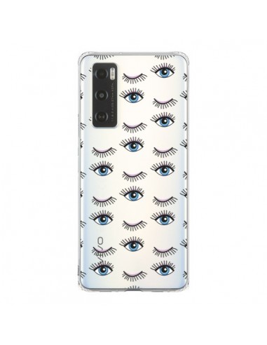 Coque Vivo Y70 Eyes Oeil Yeux Bleus Mosaïque Transparente -  Léa Clément