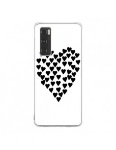 Coque Vivo Y70 Coeur en coeurs noirs - Project M