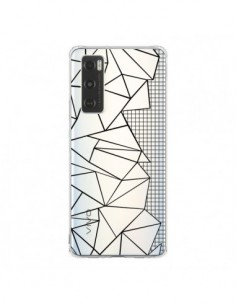 Coque Vivo Y70 Lignes Grilles Side Grid Abstract Noir...