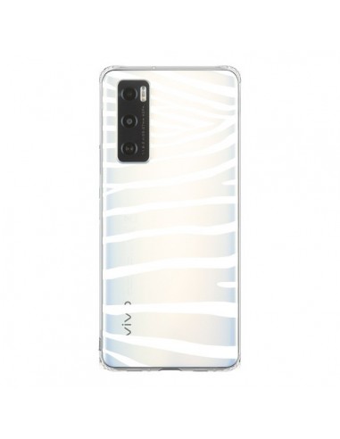 Coque Vivo Y70 Zebre Zebra Blanc Transparente - Project M