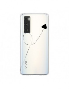 Coque Vivo Y70 Travel to your Heart Noir Voyage Coeur...