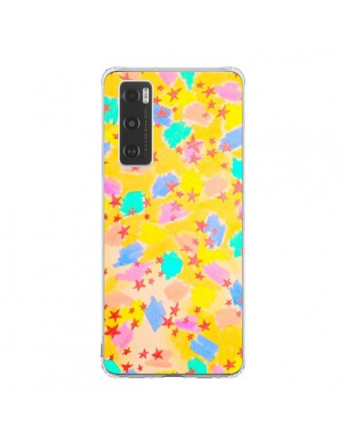 Coque Vivo Y70 Stars Etoiles Jaunes - Ebi Emporium