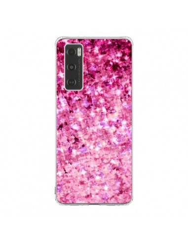 Coque Vivo Y70 Romance Me Paillettes Roses - Ebi Emporium