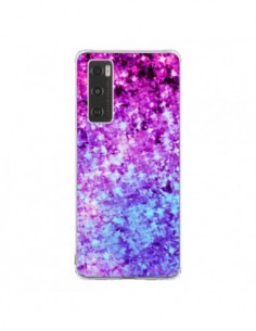 Coque Vivo Y70 Radiant Orchid Galaxy Paillettes - Ebi...