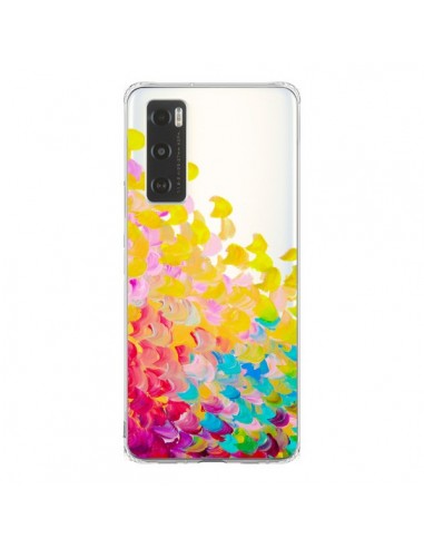 Coque Vivo Y70 Creation in Color Jaune Yellow Transparente - Ebi Emporium