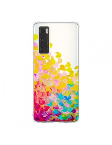 Coque Vivo Y70 Creation in Color Jaune Yellow Transparente - Ebi Emporium