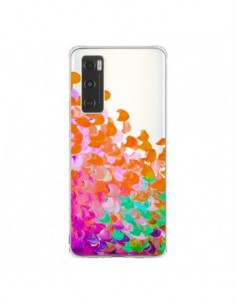 Coque Vivo Y70 Creation in Color Orange Transparente -...