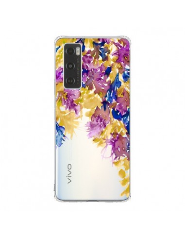 Coque Vivo Y70 Cascade Florale Transparente - Ebi Emporium