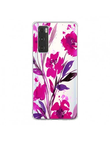 Coque Vivo Y70 Roses Fleur Flower Transparente - Ebi Emporium