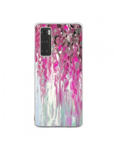 Coque Vivo Y70 Tempête Rose Transparente - Ebi Emporium