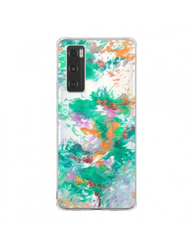 Coque Vivo Y70 Mermaid Sirene Fleur Flower Transparente - Ebi Emporium