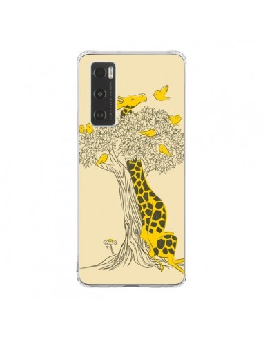 Coque Vivo Y70 Girafe Amis Oiseaux - Jay Fleck